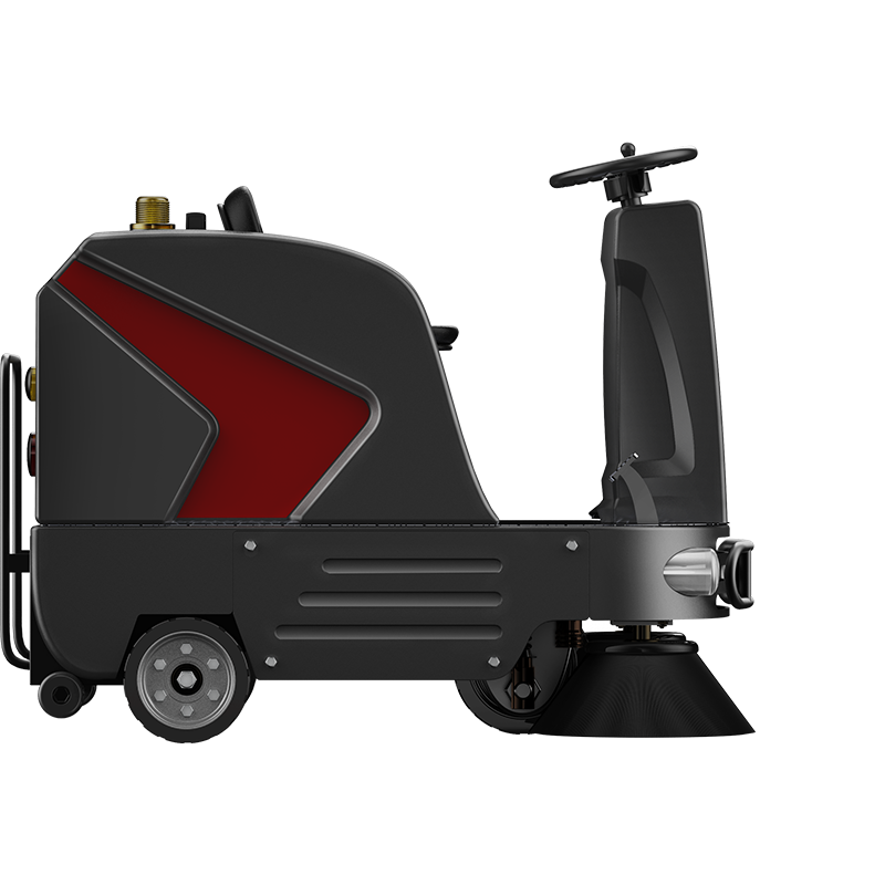 揚(yáng)子S6電動(dòng)掃地車(chē)側(cè)面圖