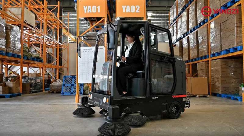 電動清掃車縮短了清掃時間，為公司節省了成本！